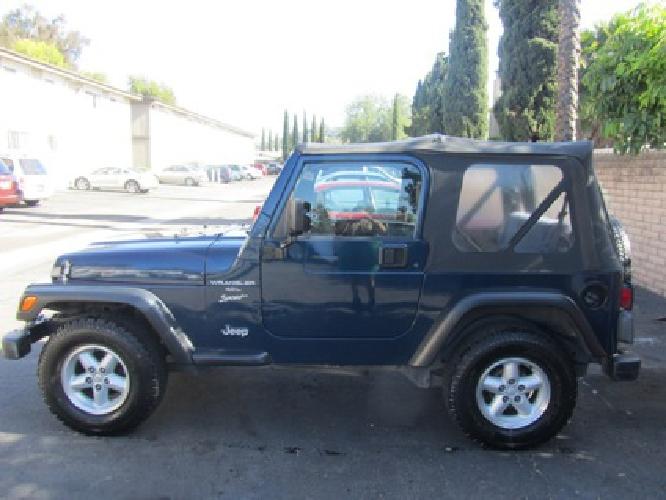 2001 jeep wrangler sport 4wd 2dr convertible suv (4.0l 6cyl 5m in santee, ca