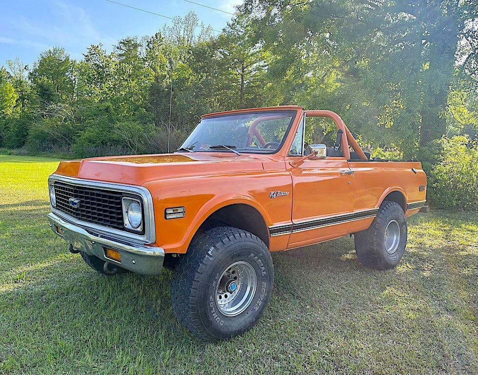1971 chevrolet k5 blazer soft top chevrolet orange automatic 64 miles