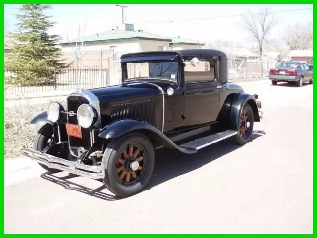 1930 buick business coupe straight 6 gas 3-speed man restored interior & top az