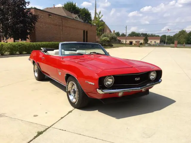 1969 chevrolet camaro ss convertible - power top, power steering, power brakes