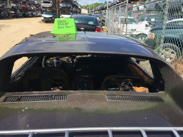 1975 chevrolet corvette stingray coupe fire damage *good engine trans and body