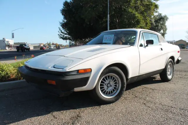 1976 triumph tr-7 great condition runs well-white