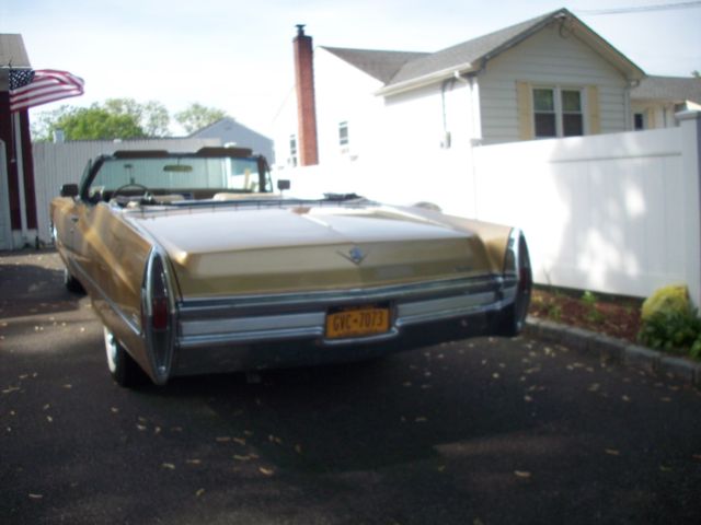 1968 cadillac deville convertible, v-8 automatic, 2 door 472 cu.in. engine, exc