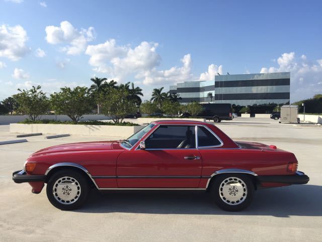 1989 mercedes 560sl roadster convertible hardtop chrome wheels collector's item