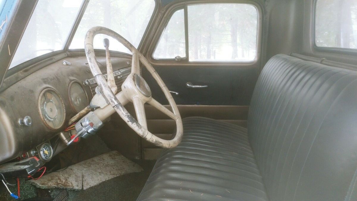 1951 chevrolet stepside pickup pickup blue rwd automatic blue