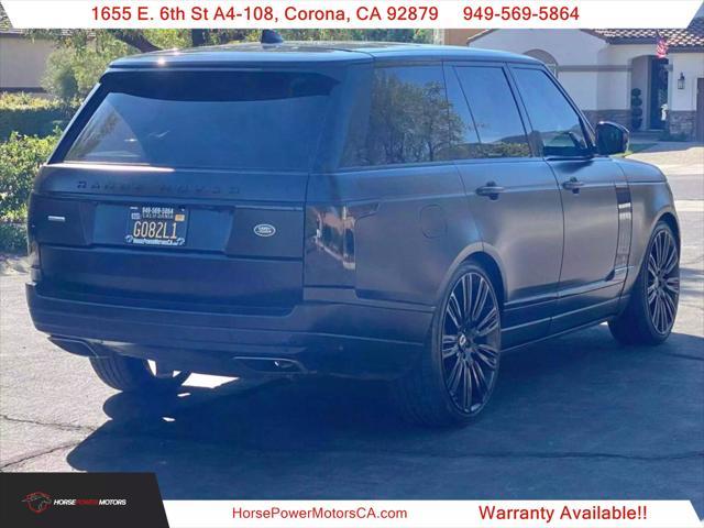 2018 land rover range rover 5.0l supercharged