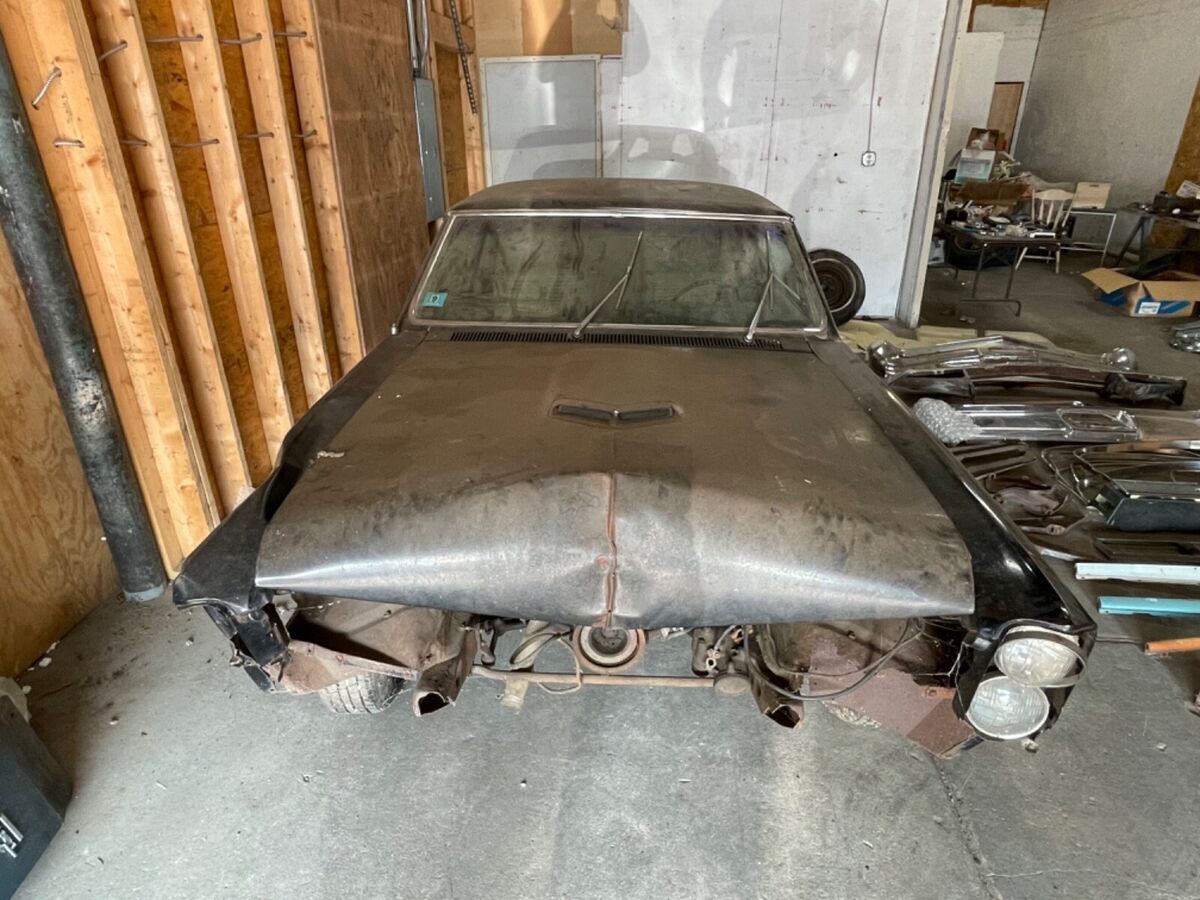 1966 pontiac gto hardtop with unbelievable nos parts collection. barn find