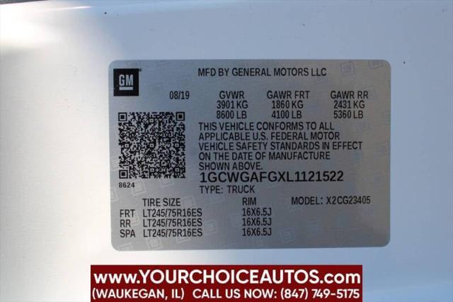 2020 chevrolet express 2500 rwd 2500 regular wheelbase wt