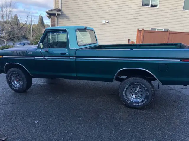 1979 ford f-150 pickup green 4wd manual ranger