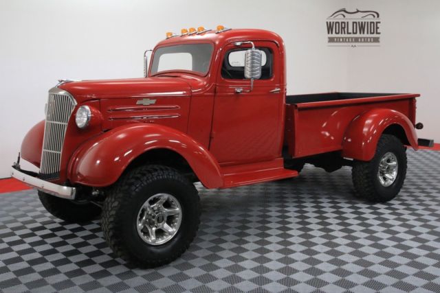 1937 red restored custom 4x4 v8 ps pb!