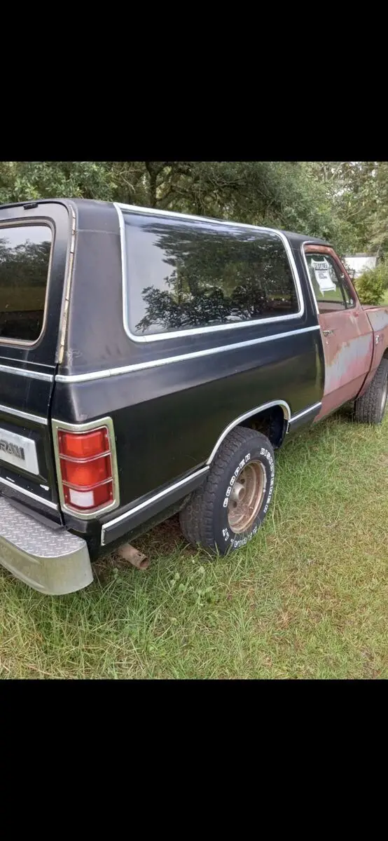 1985 dodge ramcharger blue ad-100