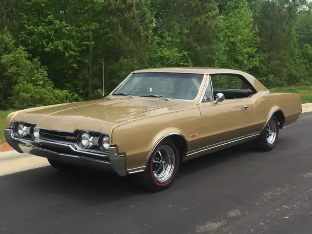 1967 oldsmobile 442 #s match 4 spd 400ci gold frame off restored gorgeous