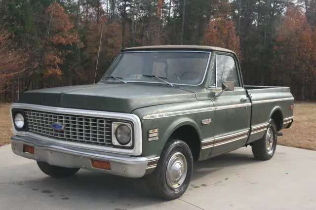true *barn find* 1972 cheyenne "super" ultra rare! look here v8,auto,ps,pdb swb