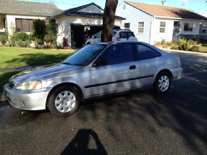 silver 1999 honda civic coupe dx in lakewood, ca
