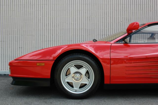 1985 ferrari testarossa 9621 miles red coupe 5 speed manual