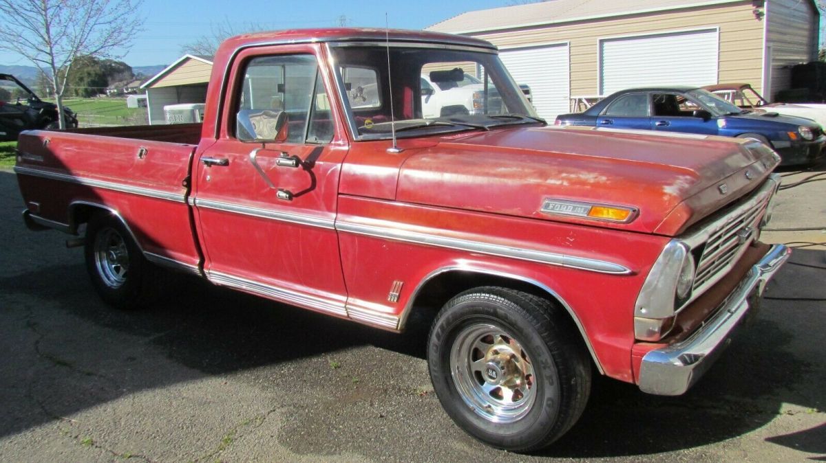 1969 ford f100 ranger 390 4 speed solid! 99.9% rust free! great patina
