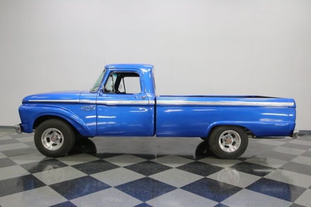 1965 ford f-100 38977 miles medium blue pickup truck 429 v8 3 speed automatic