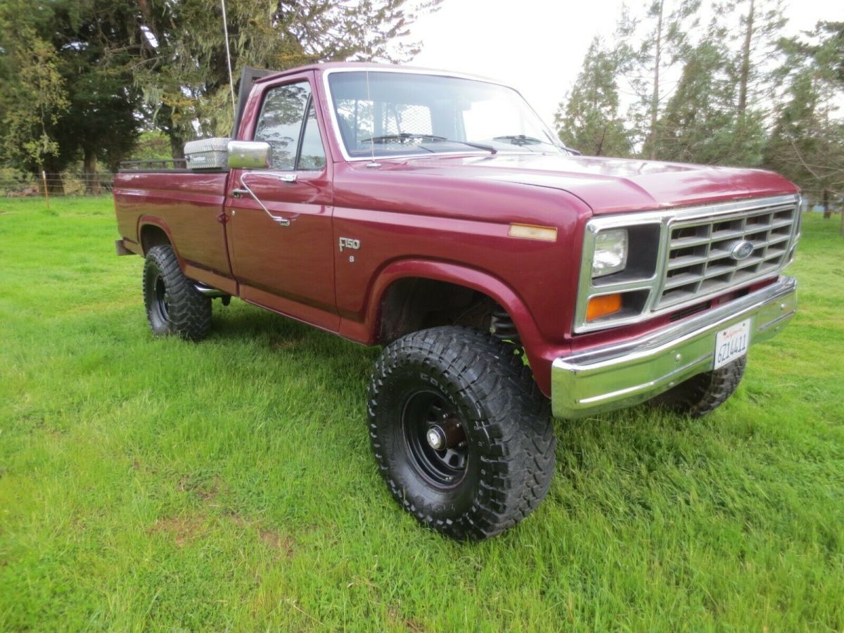 83 1983 ford f150 regular cab long bed 4.9 6 cyl 4x4 lifted