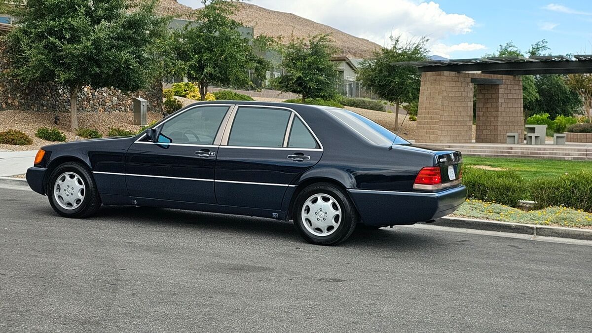 no reserve 1993 400 series 400sel with 93241 miles, blue automatic 8 cylinder