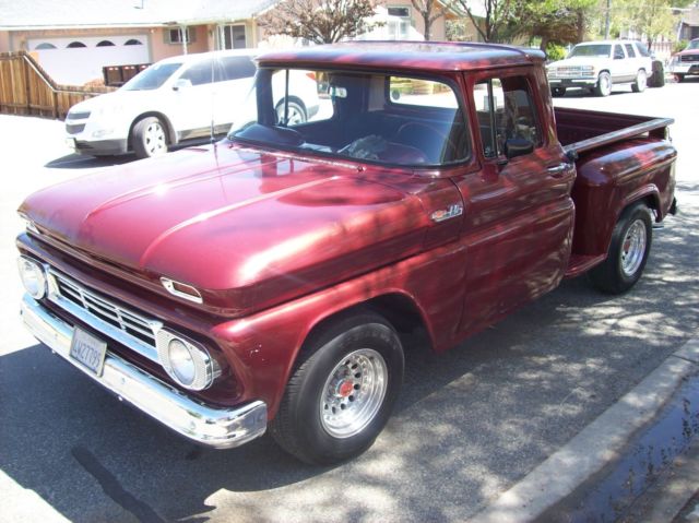 1962 chevy c-10 truck 1/2 ton short bed step side hot rod rat rod street rod