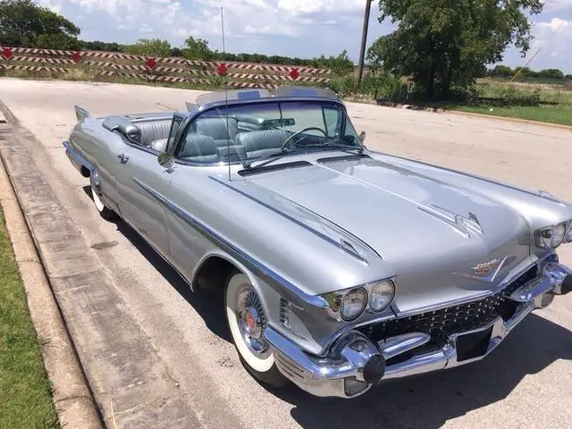 1958 cadillac eldorado convertible---excellent example---solid---strong driver