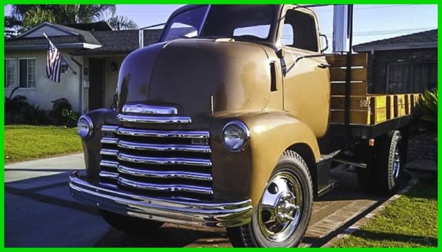 1948 chevrolet cabover manual rwd pickup truck, recently restored, new leather
