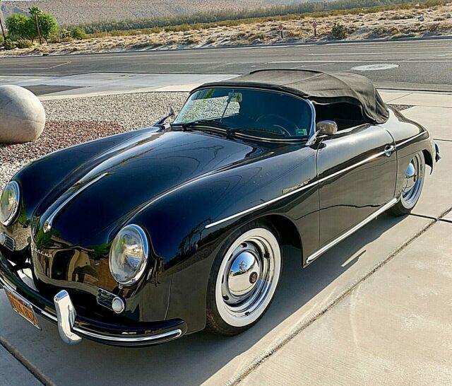 1957 porsche 356 speedster by vintage speedsters/black beauty/one of a kind