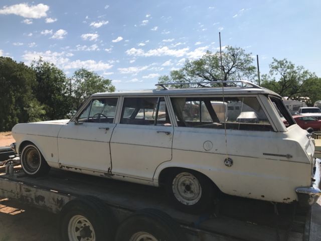 62 chevy ii station wagon original 6 cylinder straight body 100 series