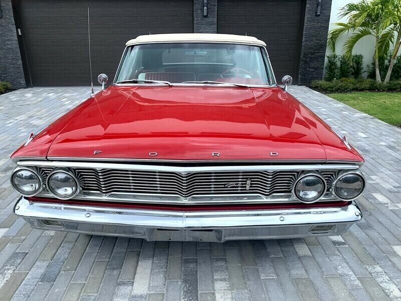 1964 ford galaxie 500 convertible new rebuilt 396 red select automatic