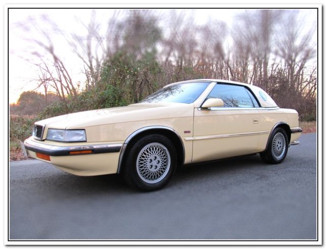 1990 chrysler tc by maserati dohc 16 valve turbo intercooled 5 speed manual