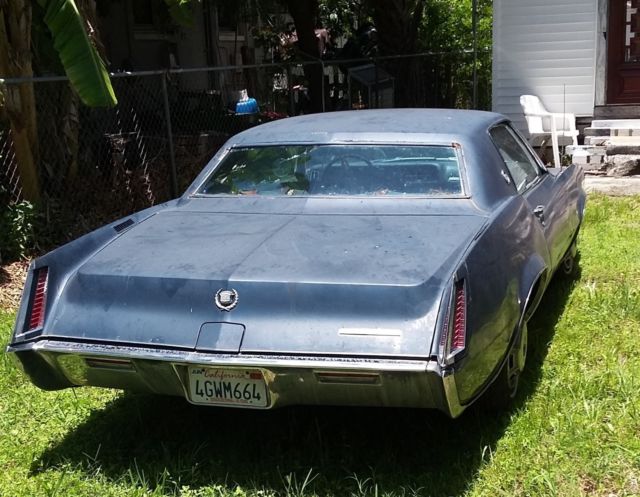 1967 cadillac eldorado 56439 miles original slick top non-vinyl california car