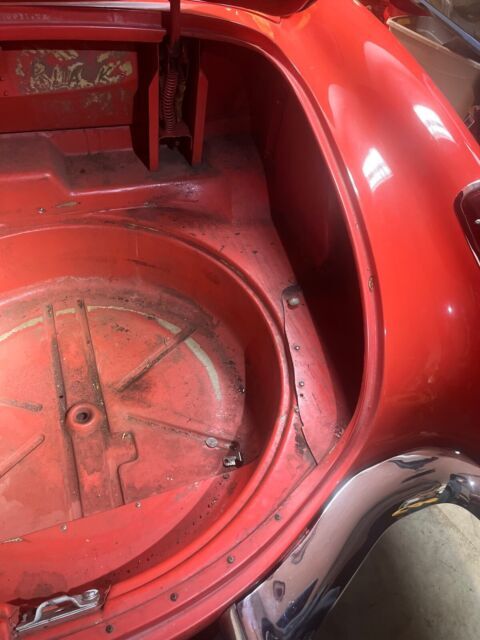 1958 chevrolet corvette convertible red rwd manual restomod