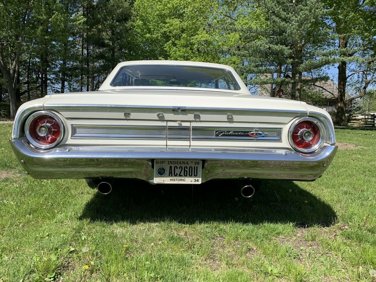 1964 ford galaxy 500 hardtop coupe white rwd automatic xl package