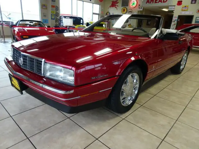 1993 cadillac allante convertible 59313 miles burgundy 4.6l v8 dohc 32v automat