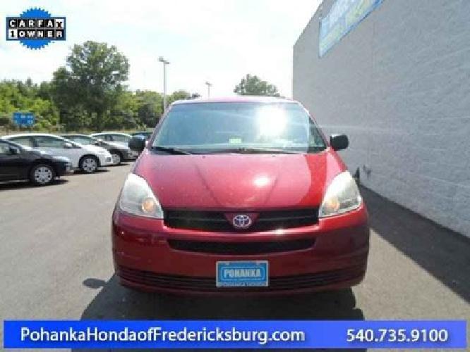 2004 toyota sienna le in fredericksburg, va