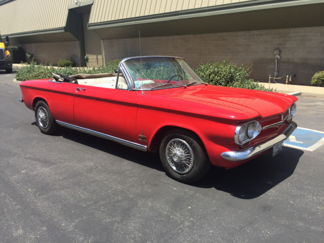 1963 chevy corvair monza 900 turbo spyder convertible 4 speed california car