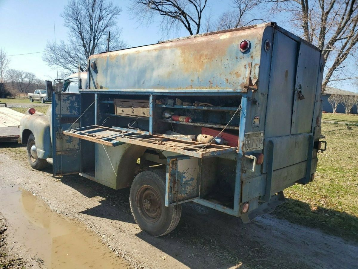 patina project 1951 chevrolet 3600 3/4 ton welding truck 235/4 spd good ks title