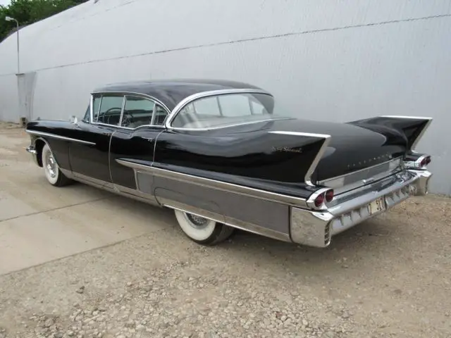 1958 cadillac fleetwood- nice solid driver. sabre wheels.a/c
