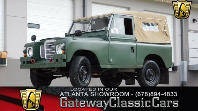 green 1973 land rover series iii truck 2.25l 4 speed manual available now!