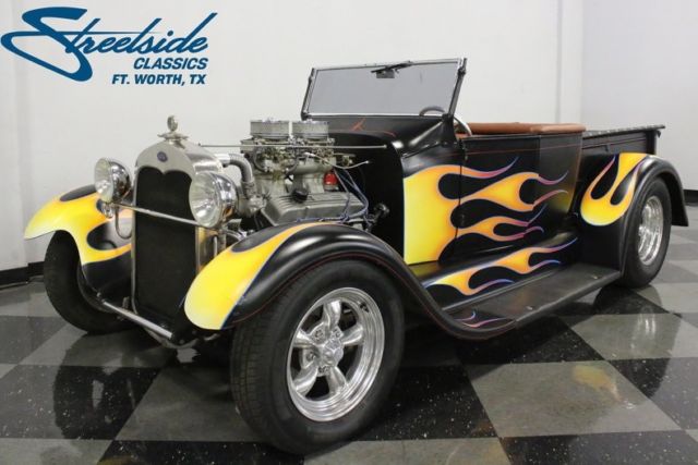 1923 ford model t roadster pickup 0 matte black pickup truck 350 v8 3 speed auto