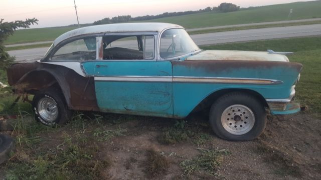 1956 chevrolet two door post