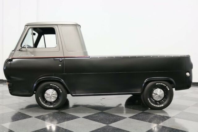 classic vintage ford pickup black gray inline 6 manual