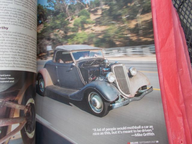 vintage 1934 ford roadster on cover of hot rod deluxe magazine trog scta nhra 34