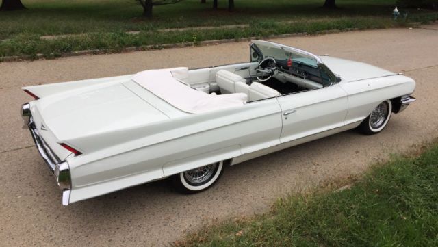 1962 cadillac series 62 convertible, triple white