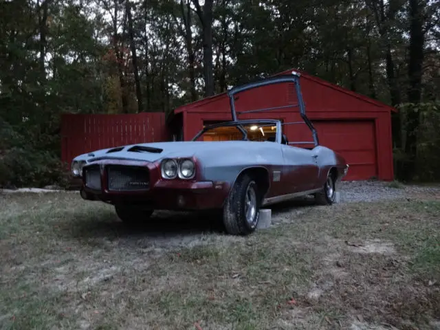 1971 le mans sport convertible solid body excellent drivetrain (make into gto)