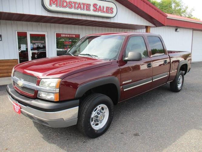used 2003 chevrolet silverado 1500 4x4 crew cab ls foley, mn 56329 for sale in foley, minnesota