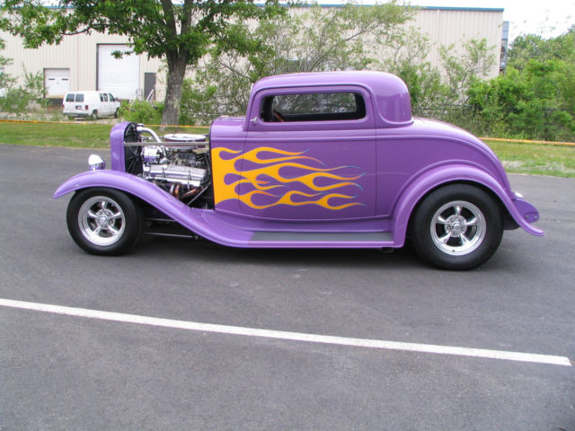 1932 ford model a -three window coupe, sbc, heat, ac, auto - fully sorted nice!