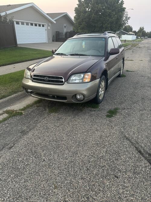 00 subaru outback part outframe & body suffering from severe rusttransmission is s