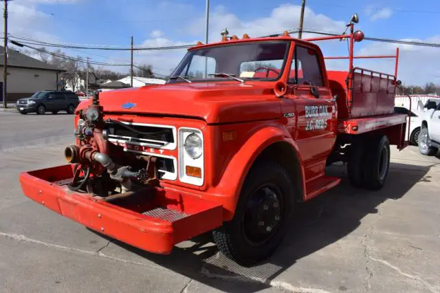 time capsule,1970 chevrolet c50 fire truck pumper, 304 actual miles, no reserve!