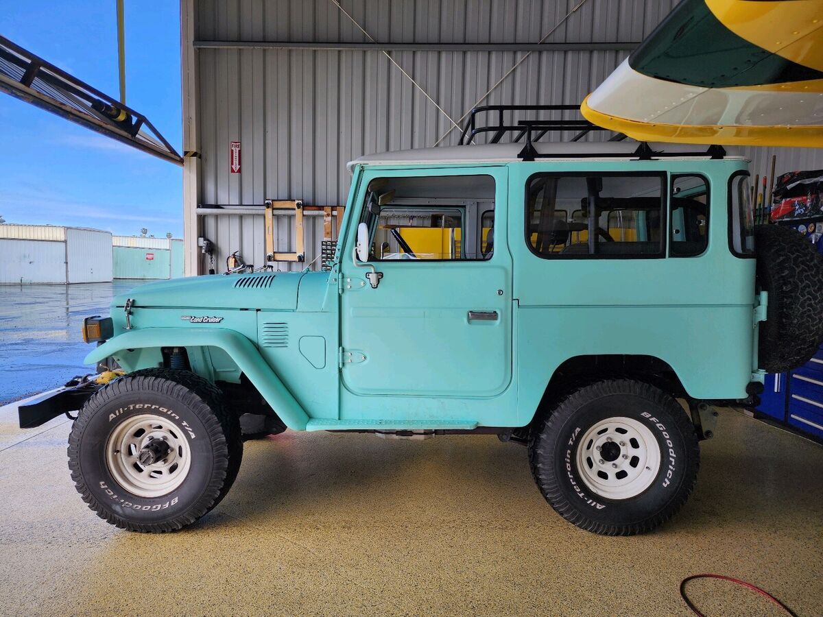 1985 toyota land cruiser 40 suv blue 4wd manual